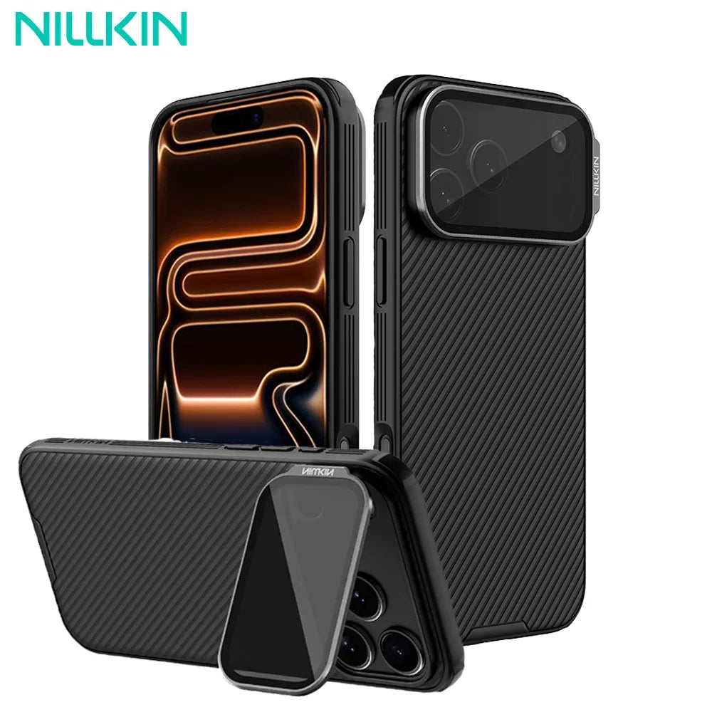 Phone case NILLKIN For iPhone 17 Pro Max Magsafe Case CamShield Prop With Camera Stand Protector Magnetic Back Cover For iPhone 17 Pro