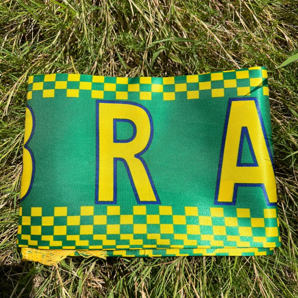 Brazil flag scarfs 14x130cm