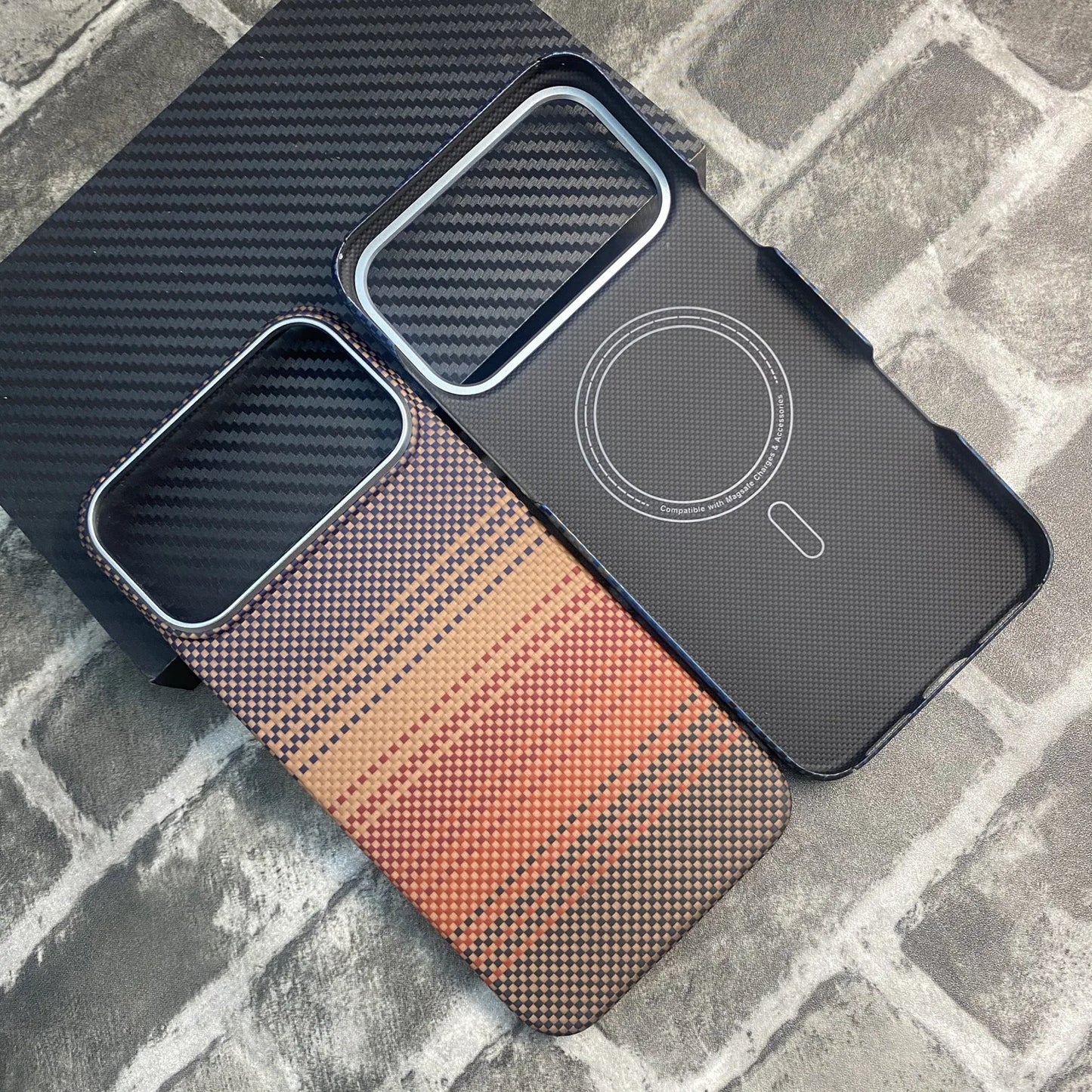 100% Kevlar Aramid Carbon Fiber Case For iPhone 17 Pro Max 17Pro Magsafe Luxury Cover Magnetic Ultra-Thin Phone Back Case