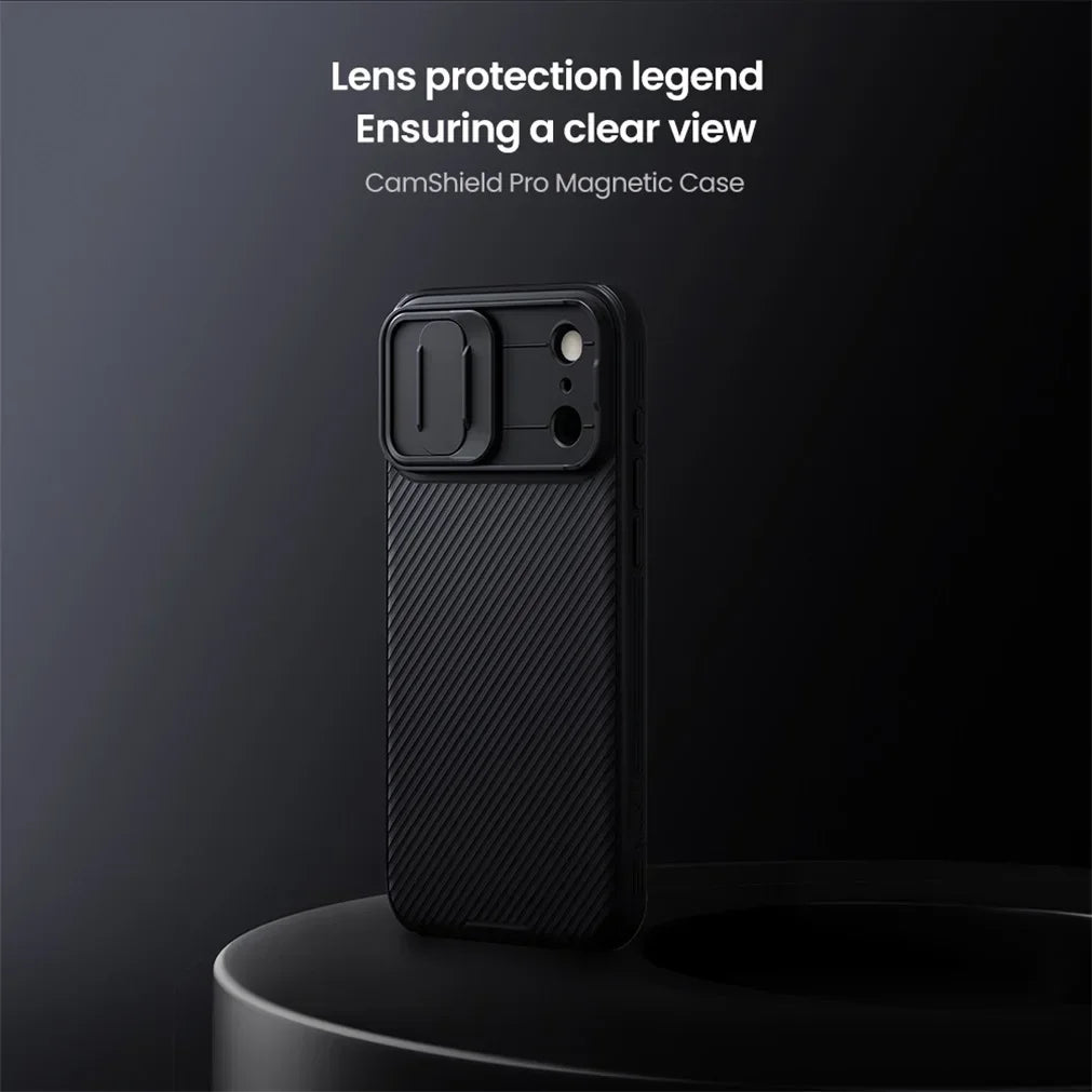 Phone Case NILLKIN For iPhone 17 Pro 17 Pro Max Matte MagSafe Case CamShield Pro Magnetic Charging Slider Camera Cover
