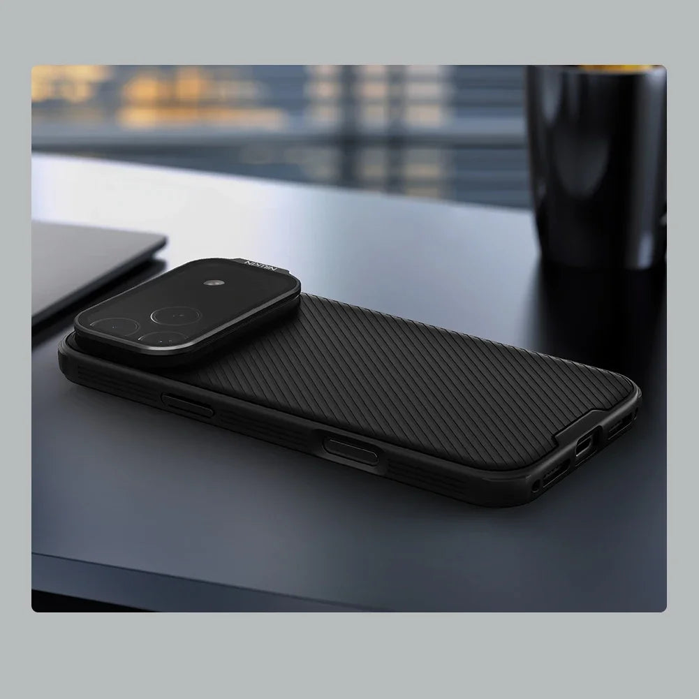 Phone case NILLKIN For iPhone 17 Pro Max Magsafe Case CamShield Prop With Camera Stand Protector Magnetic Back Cover For iPhone 17 Pro