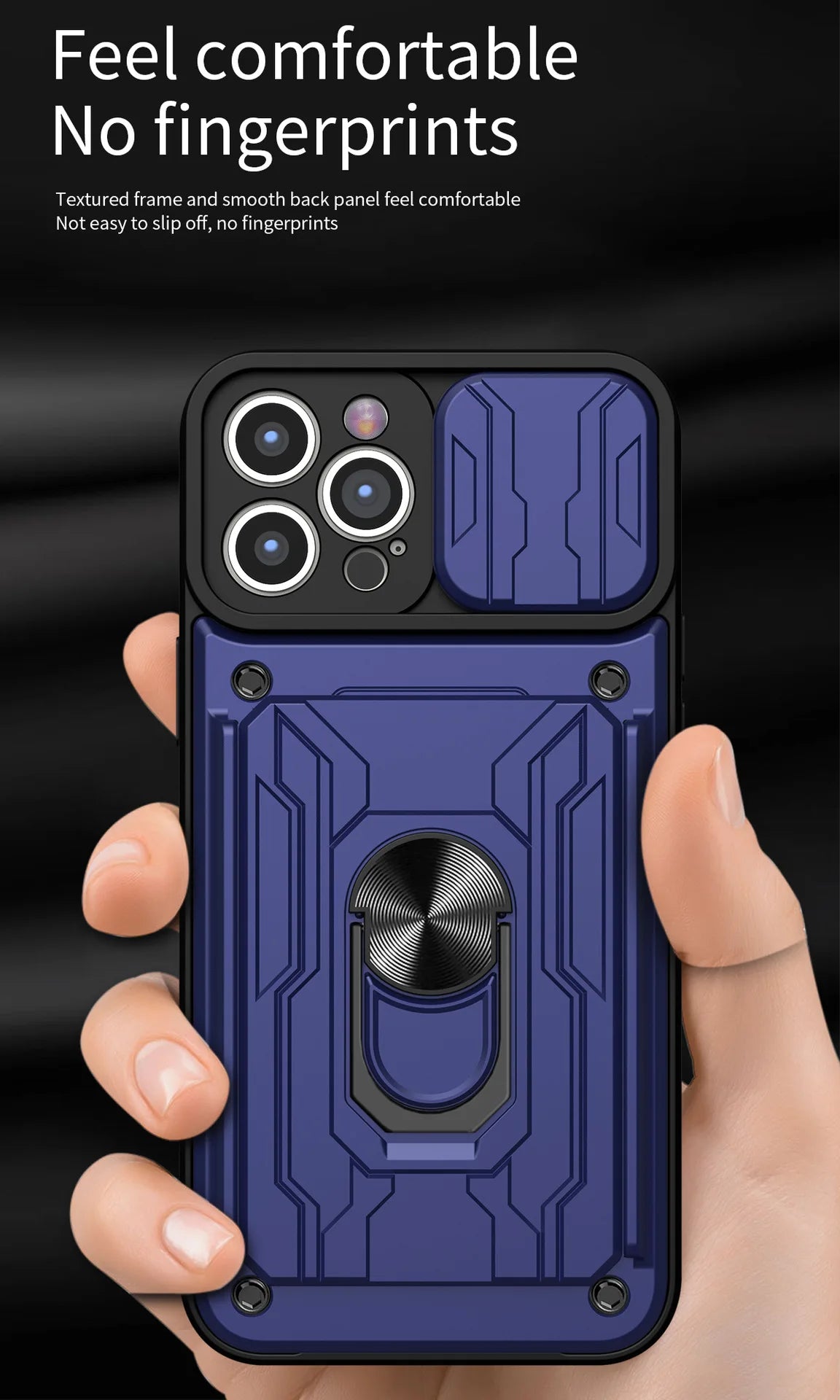 Luxury Shockproof Case For iPhone 17 16 15 14 13 Pro Max 12 11 XR X 8 7 Plus SE2/SE3 Rotation Metal Ring Stand And Card Slot