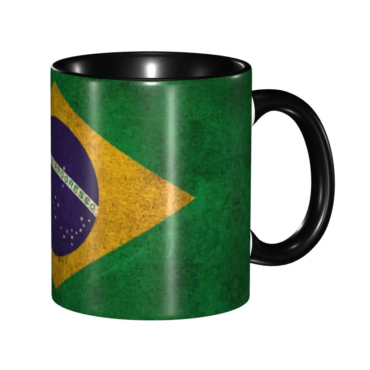 Customized Brazil Flag Brazilian Flag Coffee Mugs DIY Ceramic Tea Milk Cup