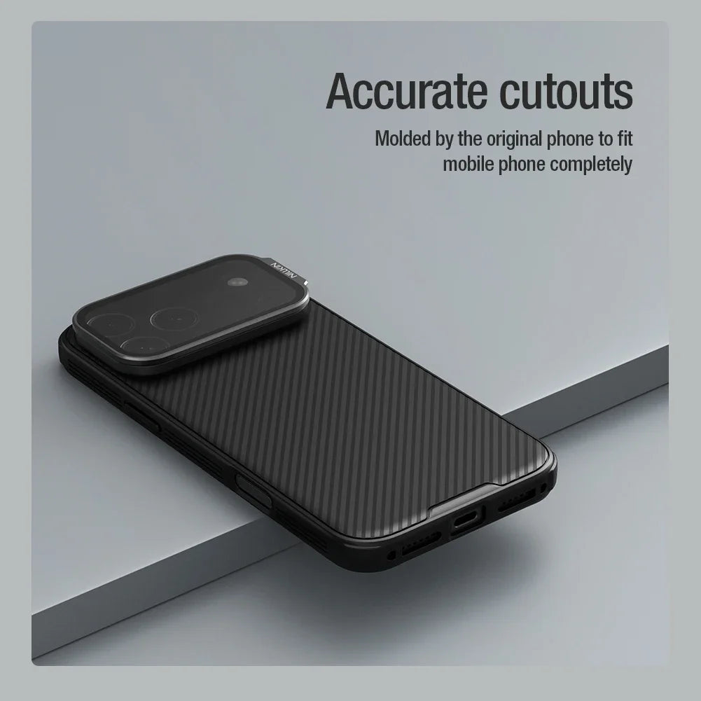 Phone case NILLKIN For iPhone 17 Pro Max Magsafe Case CamShield Prop With Camera Stand Protector Magnetic Back Cover For iPhone 17 Pro