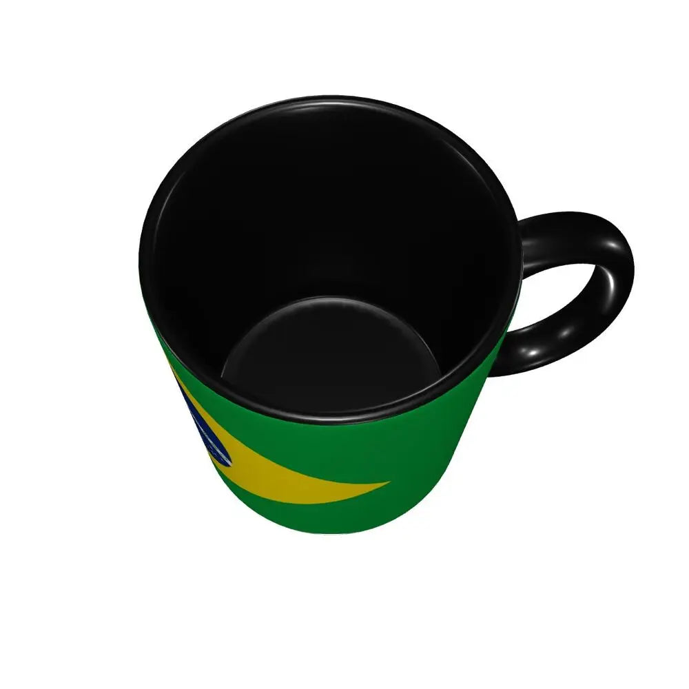 Customized Brazil Flag Brazilian Flag Coffee Mugs DIY Ceramic Tea Milk Cup