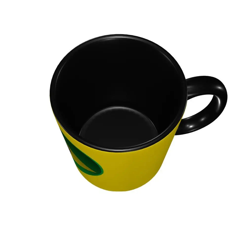 Customized Brazil Flag Brazilian Flag Coffee Mugs DIY Ceramic Tea Milk Cup