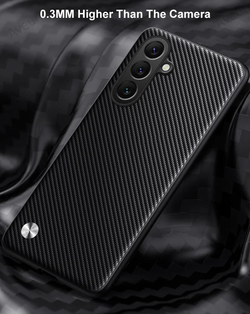 Luxury PU Leather Case For Samsung Galaxy C55 F55 M55 5G Back Cover Matte Shockproof Silicone Full Protection Phone Case Coque