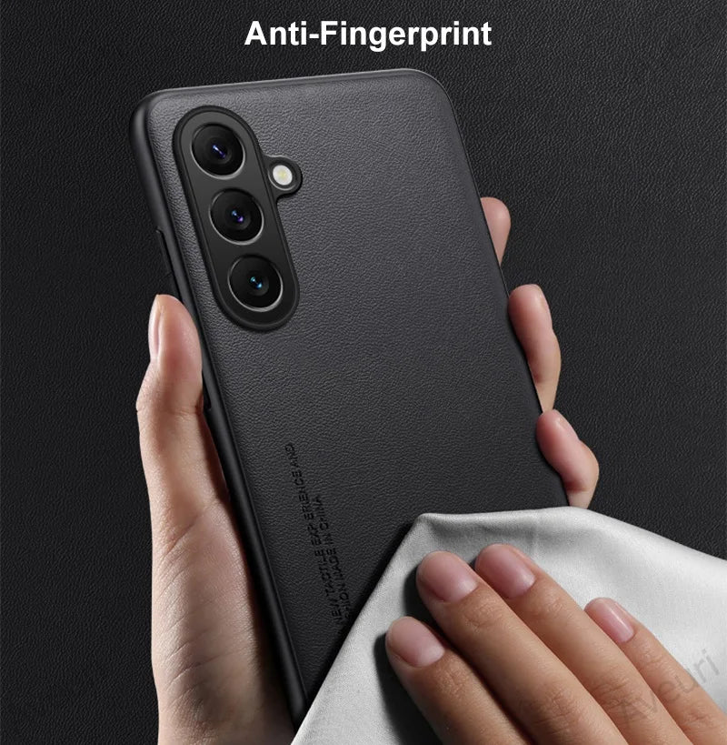 Luxury PU Leather Case For Samsung Galaxy C55 F55 M55 5G Back Cover Matte Shockproof Silicone Full Protection Phone Case Coque