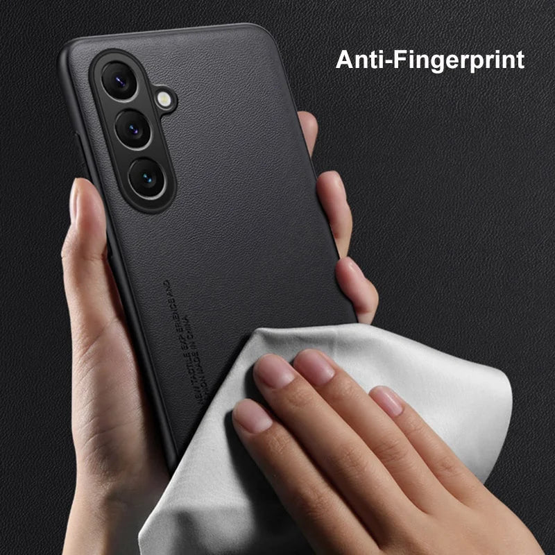 Luxury PU Leather Case For Samsung Galaxy C55 F55 M55 5G Back Cover Matte Shockproof Silicone Full Protection Phone Case Coque