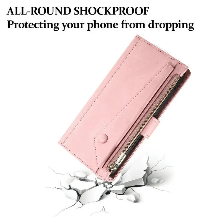 M55 M54 M35 M23 M13 5G 4G Zipper Leather Case Crossbody RFID for Samsung Galaxy M36 M16 M32 M31 M34 M06 M15 35 M 55 54 Book Etui