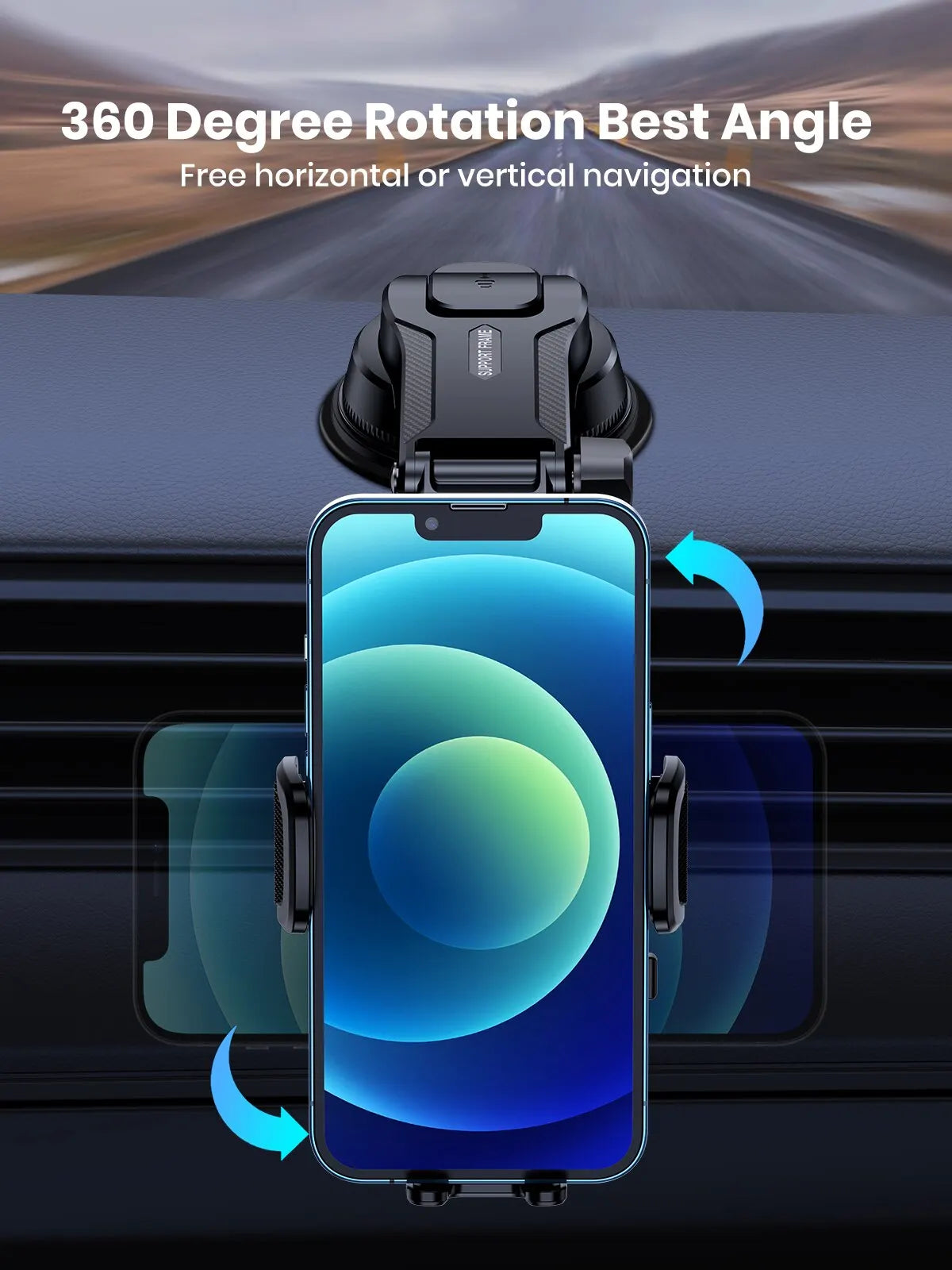 TOPK Car Phone Holder Gravity Stand for iPhone Xiaomi Samsung Car Mobile Support for Dashboard Windshield Air Vent Phone Mount