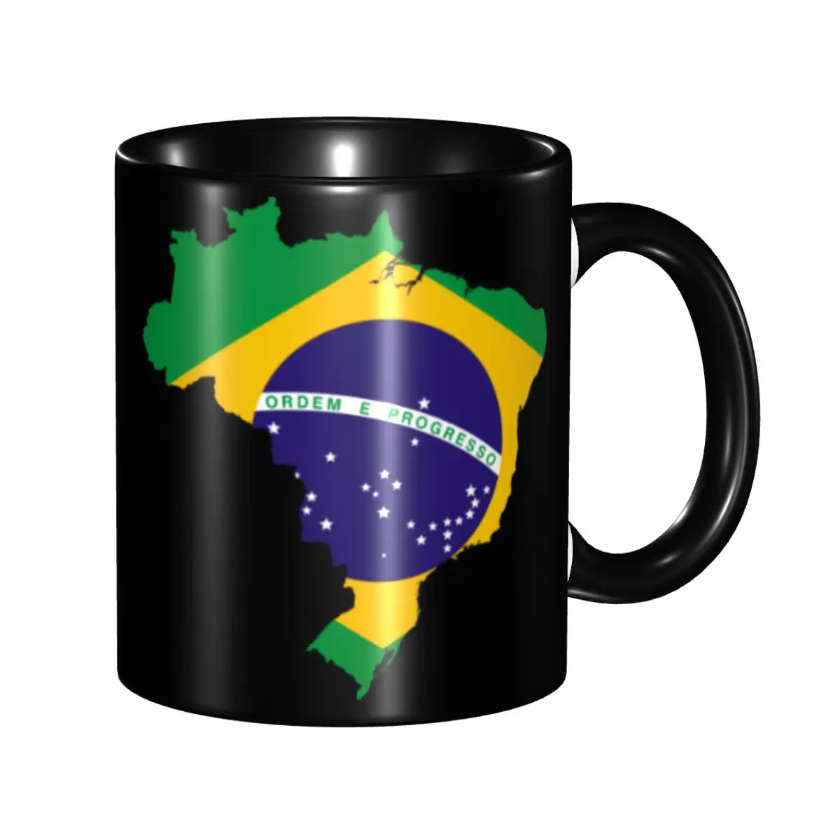 Customized Brazil Flag Brazilian Flag Coffee Mugs DIY Ceramic Tea Milk Cup