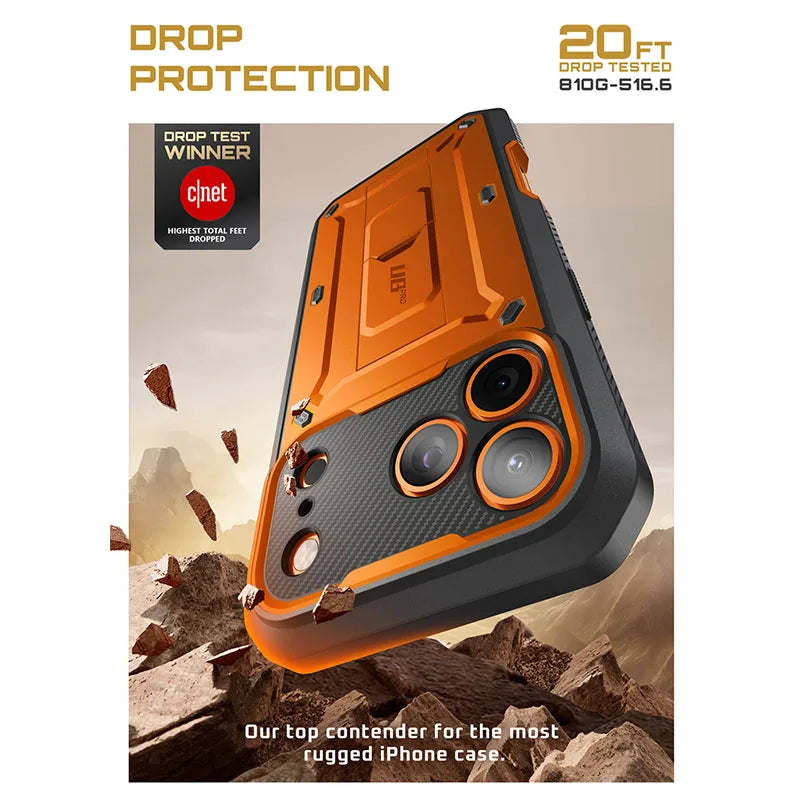 SUPCASE For iPhone 17 Pro Case 6.3" (2025) UB Pro Full-Body Heavy Duty Rugged Phone Case with Built-in Screen Protector