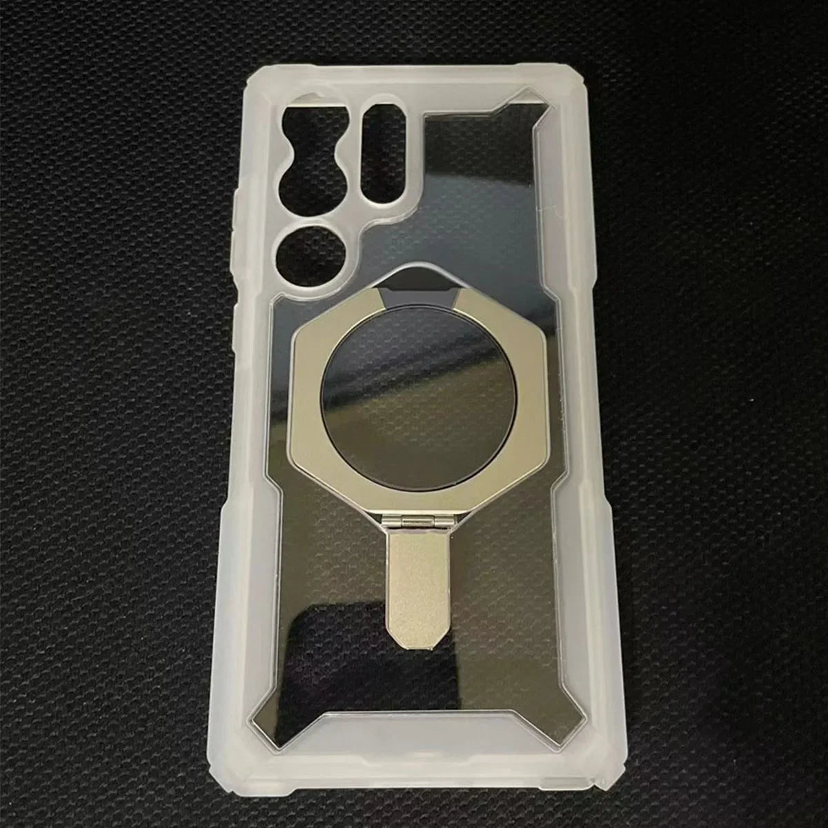 Original Plasma Kickstand Magnetic Case for Samsung Galaxy S24 S25 Ultra S23 Plus Rugged Stand Ring Shockproof MagSafe Cover