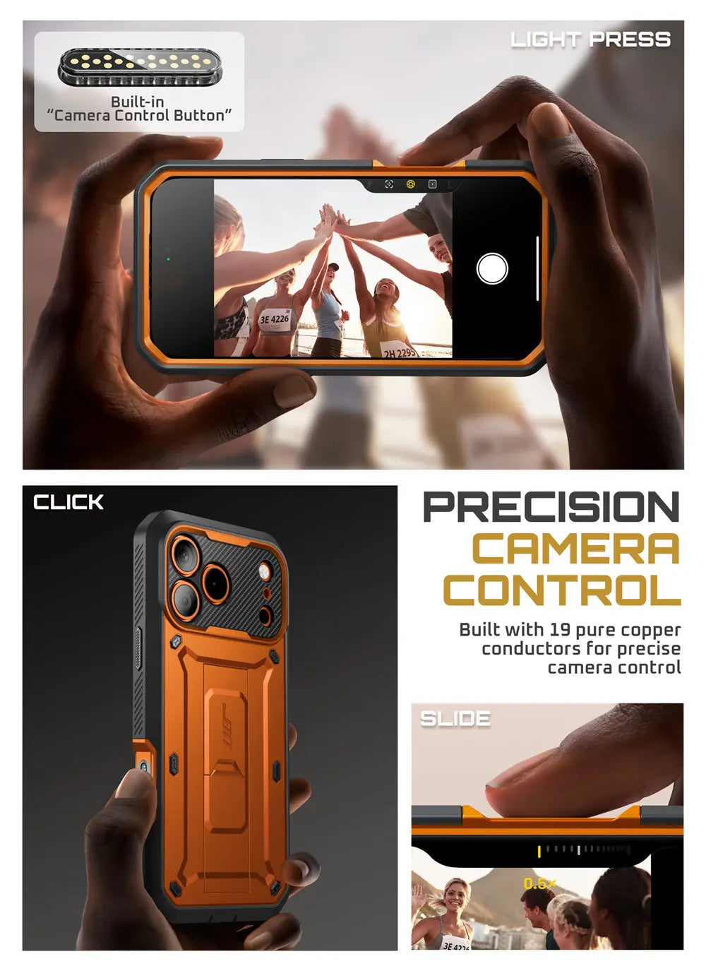 SUPCASE For iPhone 17 Pro Case 6.3" (2025) UB Pro Full-Body Heavy Duty Rugged Phone Case with Built-in Screen Protector