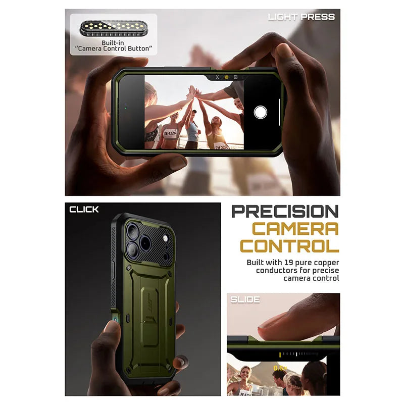 SUPCASE For iPhone 17 Pro Case 6.3" (2025) UB Pro Full-Body Heavy Duty Rugged Phone Case with Built-in Screen Protector