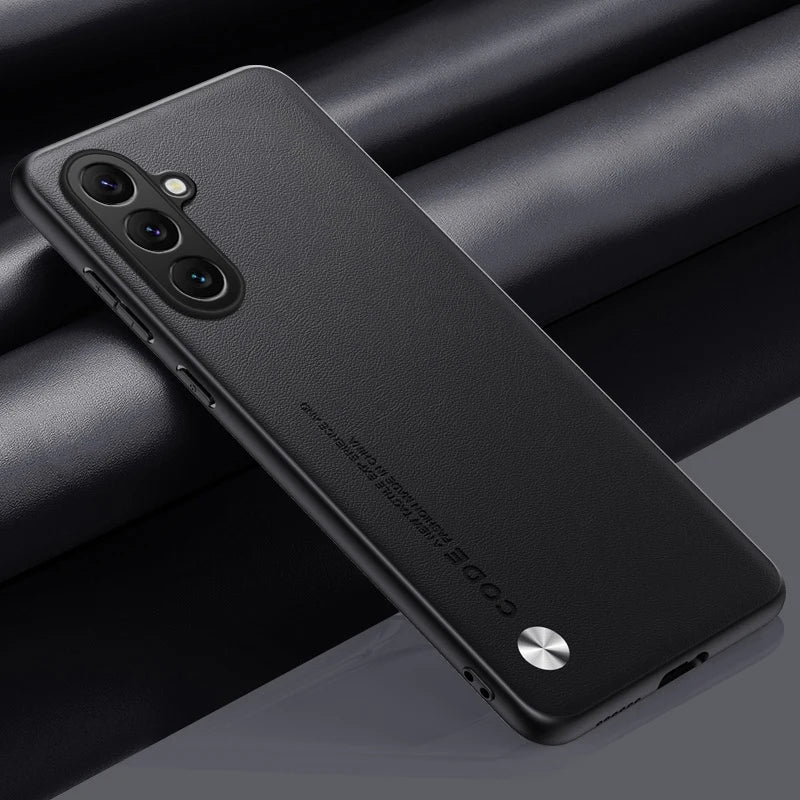 Luxury PU Leather Case For Samsung Galaxy C55 F55 M55 5G Back Cover Matte Shockproof Silicone Full Protection Phone Case Coque