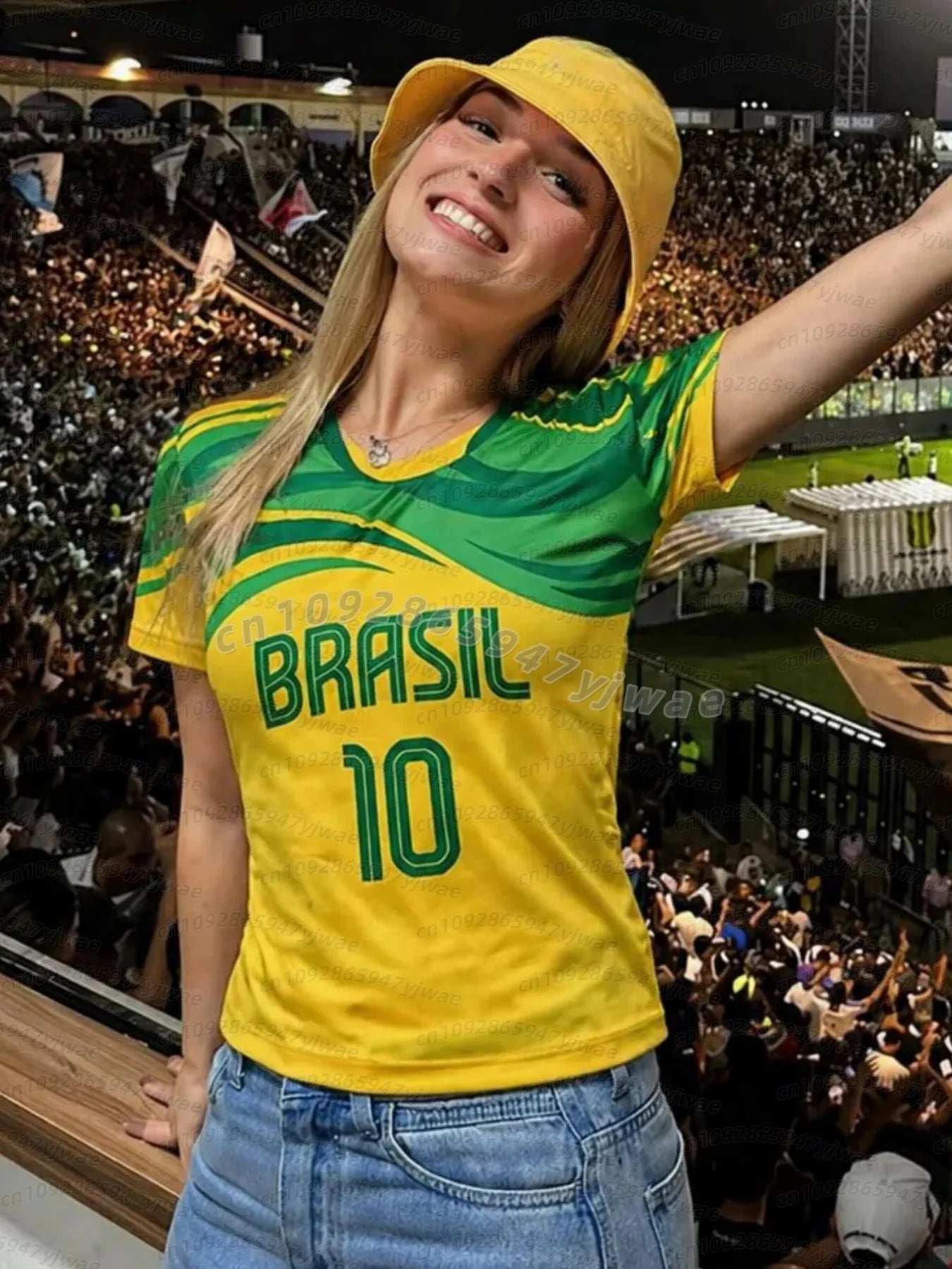 2026 Women Cheerleaders BRASIL O-Neck Short Sleeve T-Shirt