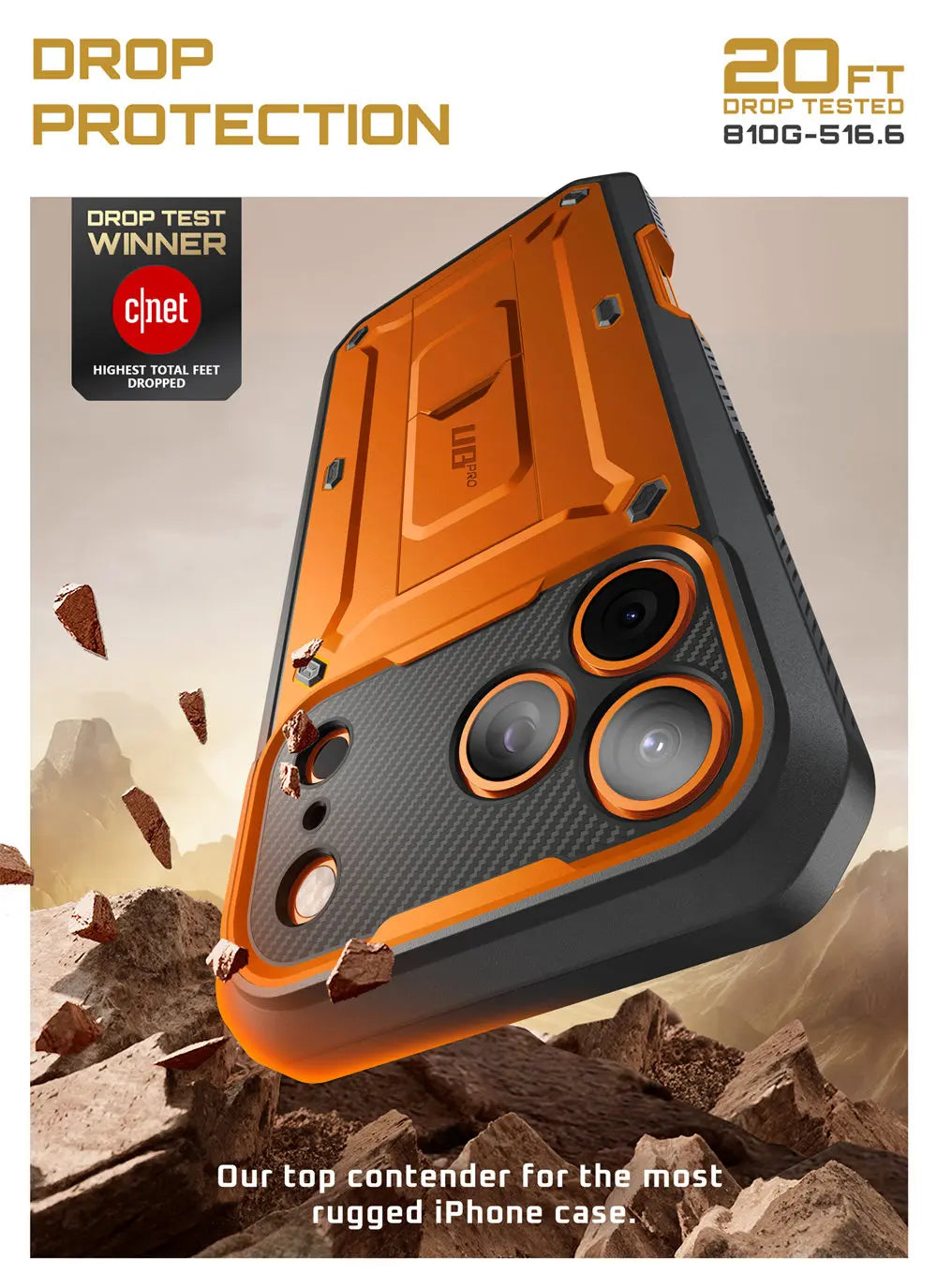 SUPCASE For iPhone 17 Pro Case 6.3" (2025) UB Pro Full-Body Heavy Duty Rugged Phone Case with Built-in Screen Protector