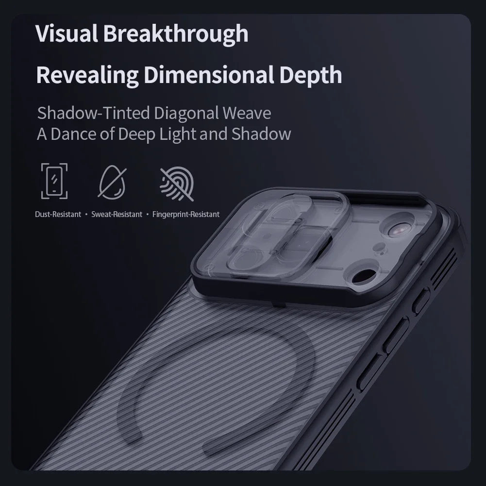 Phone Case NILLKIN For iPhone 17 Pro 17 Pro Max Matte MagSafe Case CamShield Pro Magnetic Charging Slider Camera Cover
