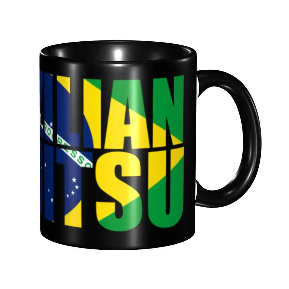 Customized Brazil Flag Brazilian Flag Coffee Mugs DIY Ceramic Tea Milk Cup