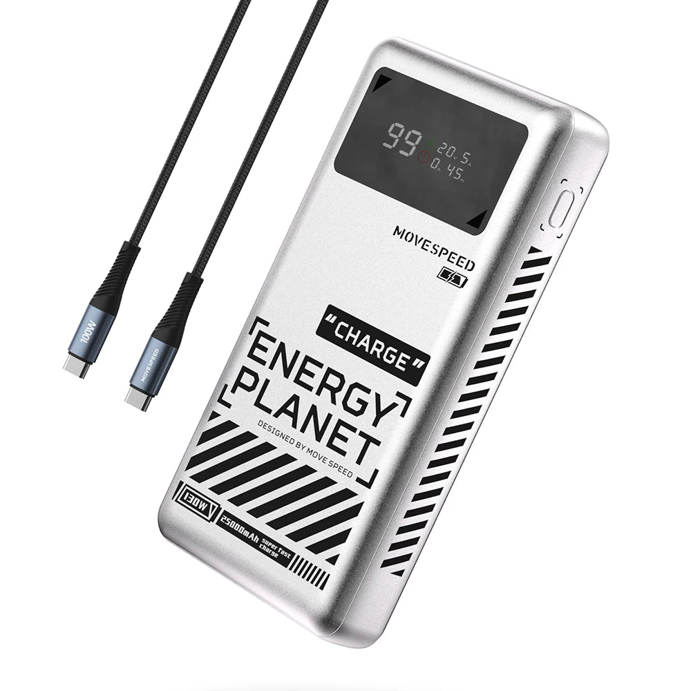 MOVESPEED M25Pro 140W Power Bank 25000mAh PD3.1 Fast Charge Portable External Battery 100W Powerbank for MacBook Notebook Laptop