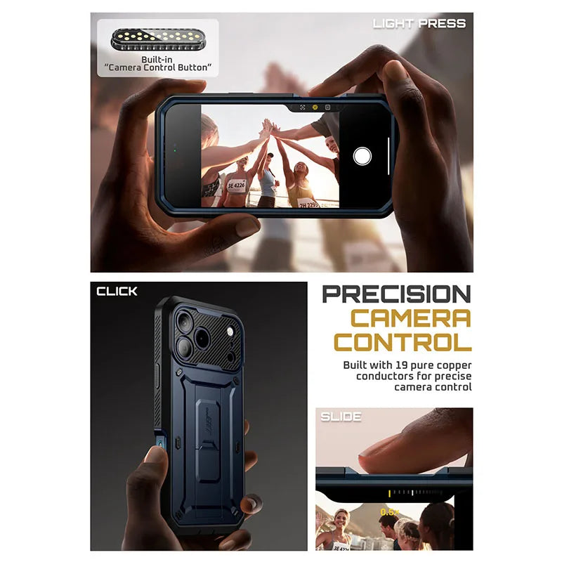 SUPCASE For iPhone 17 Pro Case 6.3" (2025) UB Pro Full-Body Heavy Duty Rugged Phone Case with Built-in Screen Protector