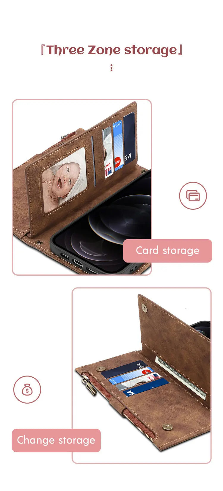 M55 M54 M35 M23 M13 5G 4G Zipper Leather Case Crossbody RFID for Samsung Galaxy M36 M16 M32 M31 M34 M06 M15 35 M 55 54 Book Etui
