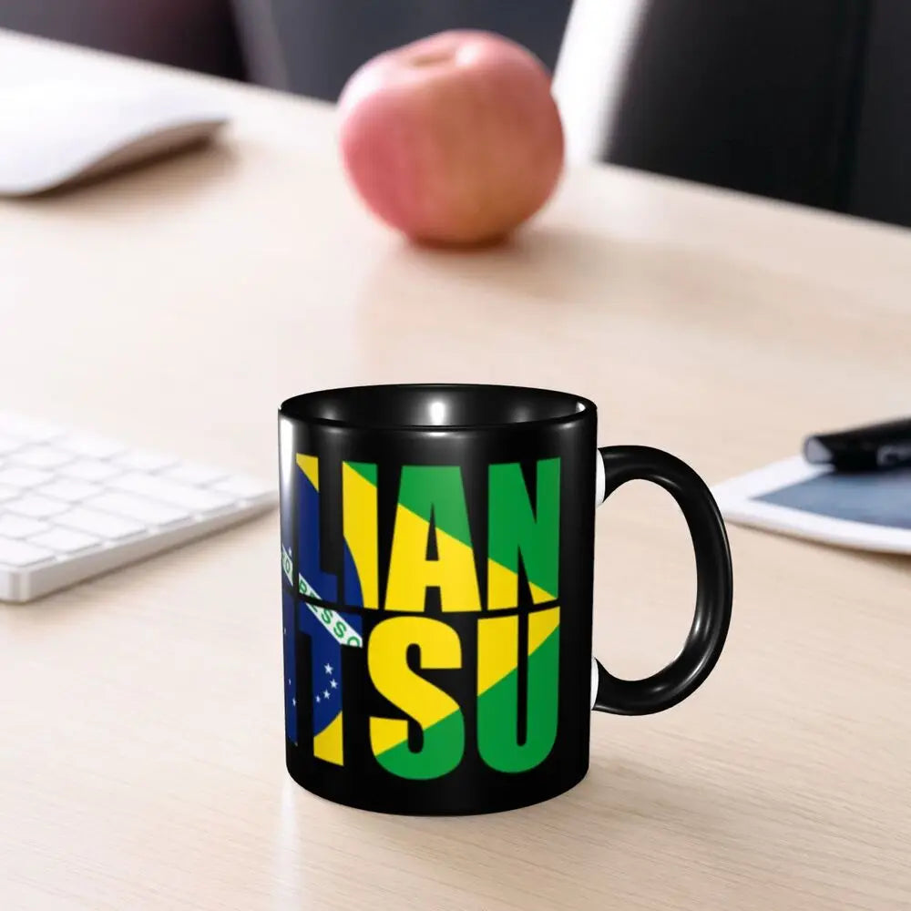 Customized Brazil Flag Brazilian Flag Coffee Mugs DIY Ceramic Tea Milk Cup