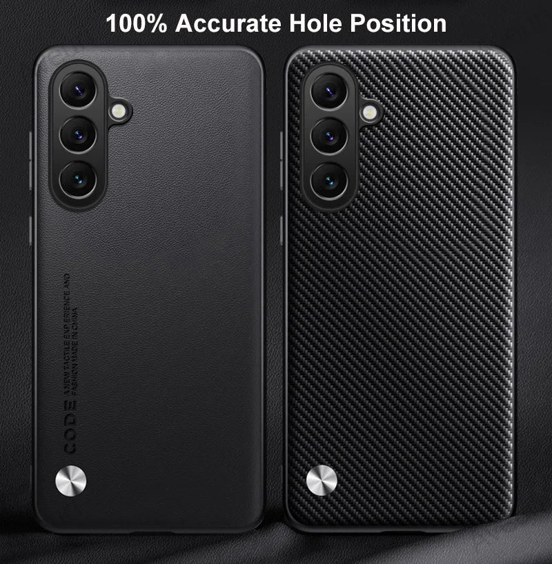 Luxury PU Leather Case For Samsung Galaxy C55 F55 M55 5G Back Cover Matte Shockproof Silicone Full Protection Phone Case Coque