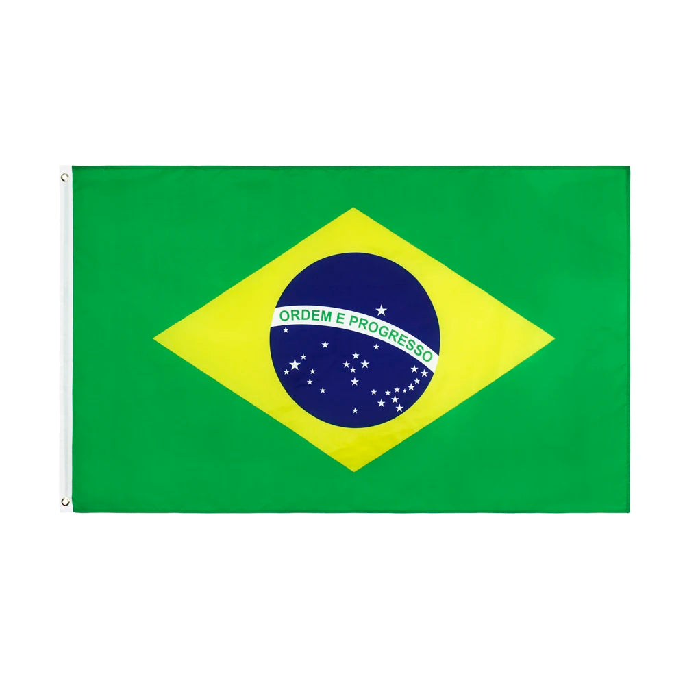 Large Brazil Flag 90x150cm Hanging Polyester Digital