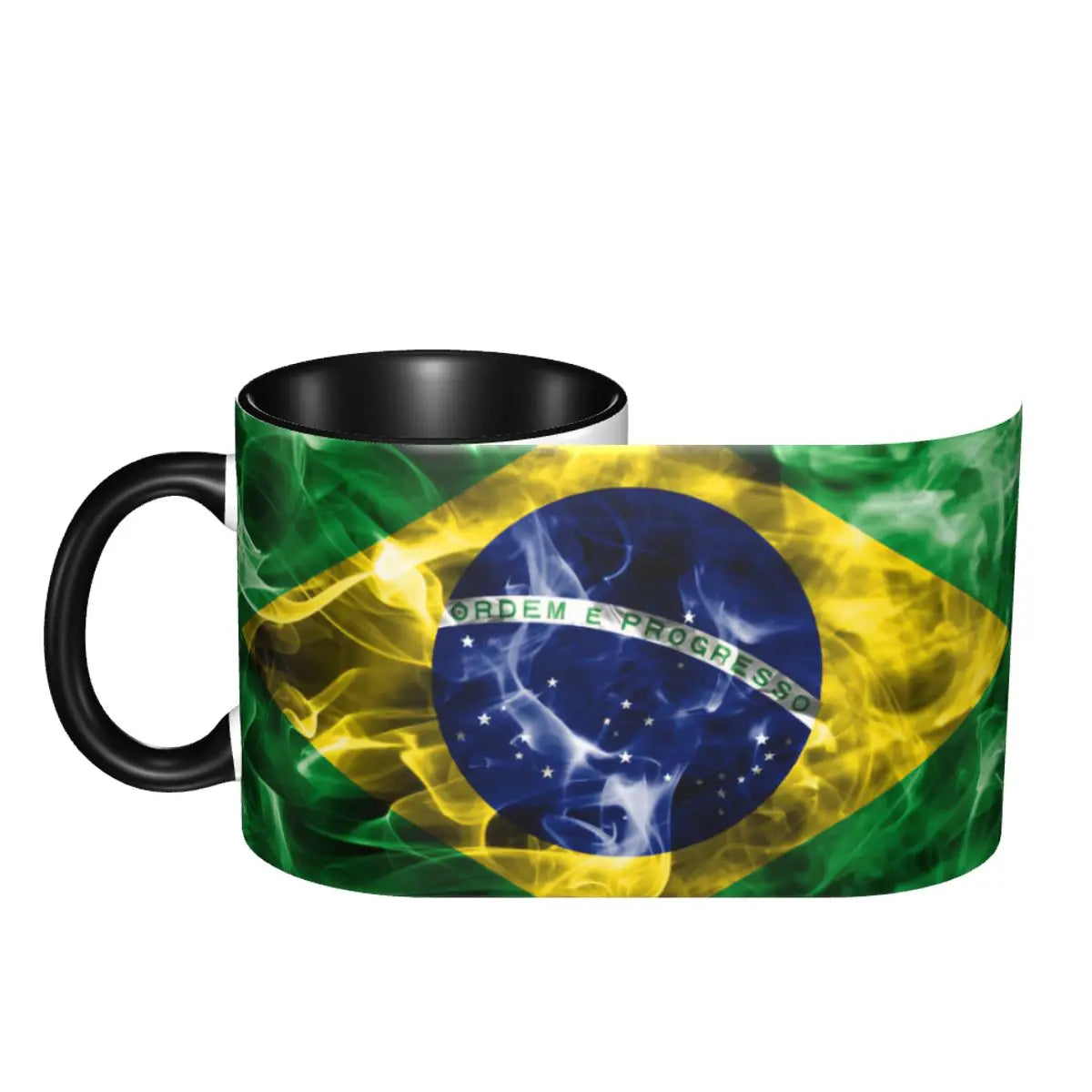 Customized Brazil Flag Brazilian Flag Coffee Mugs DIY Ceramic Tea Milk Cup