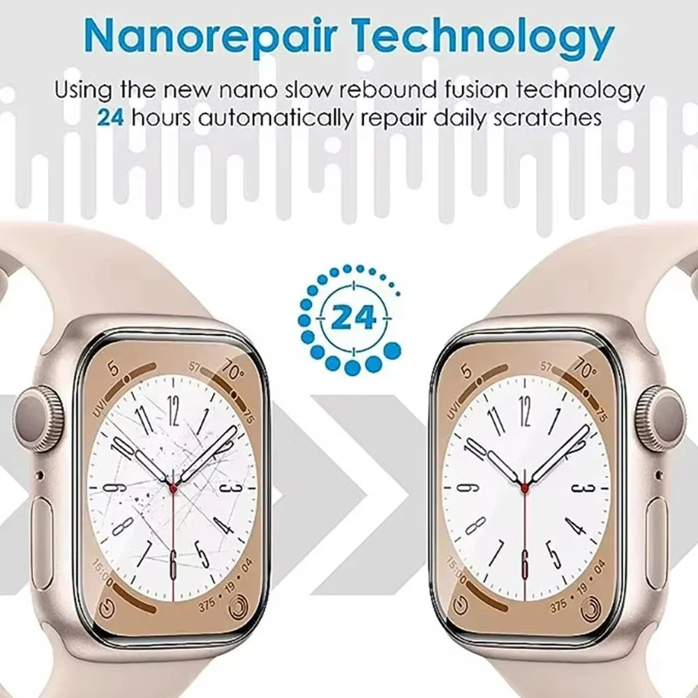 Screen Protector Film For Apple Watch Series 10 46mm 42mm Soft TPU Hydrogel HD Clear