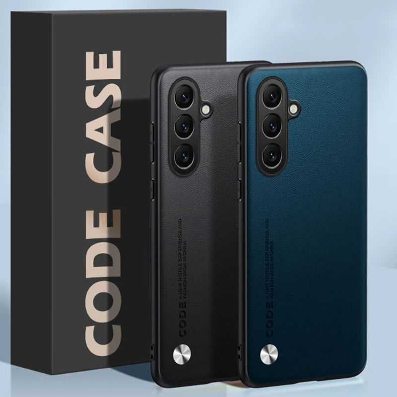 Luxury PU Leather Case For Samsung Galaxy C55 F55 M55 5G Back Cover Matte Shockproof Silicone Full Protection Phone Case Coque
