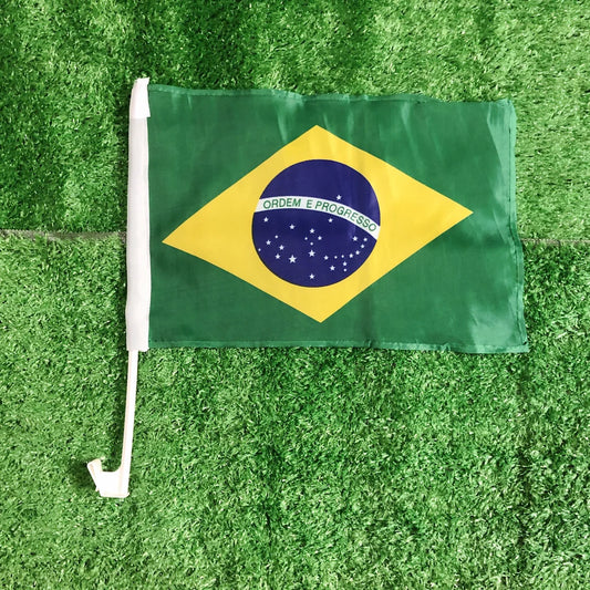SKY FLAG 30*45cm Brazil car flag Brazil car plastic flagpole