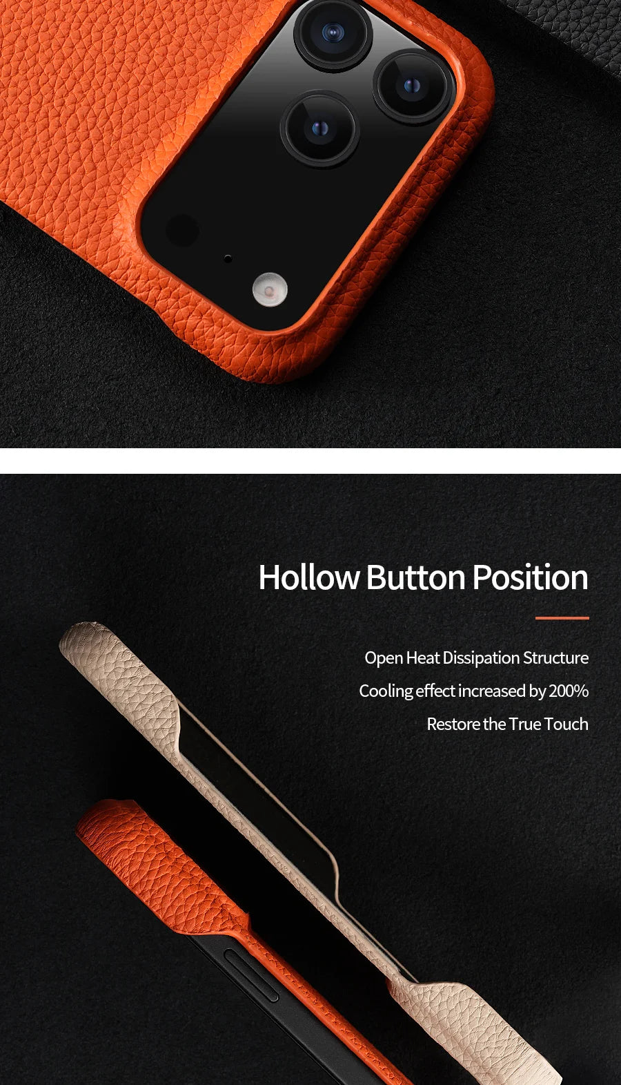 Phone Case for iPhone 17 Air 15 16 Pro Max 17Pro Lychee Natural Cowhide Leather Magnetic Magsafe Protector Luxury Phone Back Cover