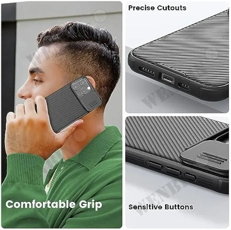 Phone Case For iPhone - 16/ 15 / 14 13 / 12 / 11 Pro Max Plus Window Protection lens Magnetic Magsafe Wireless Charge Shockproof Cover
