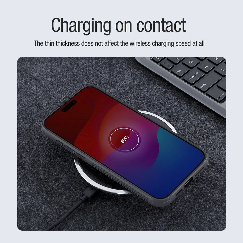 Phone case Nillkin  iPhone 16 15 14 13 Pro Max Pro Super Frosted Shield Pro Magnetic Case PC+TPU Protection Back Cover
