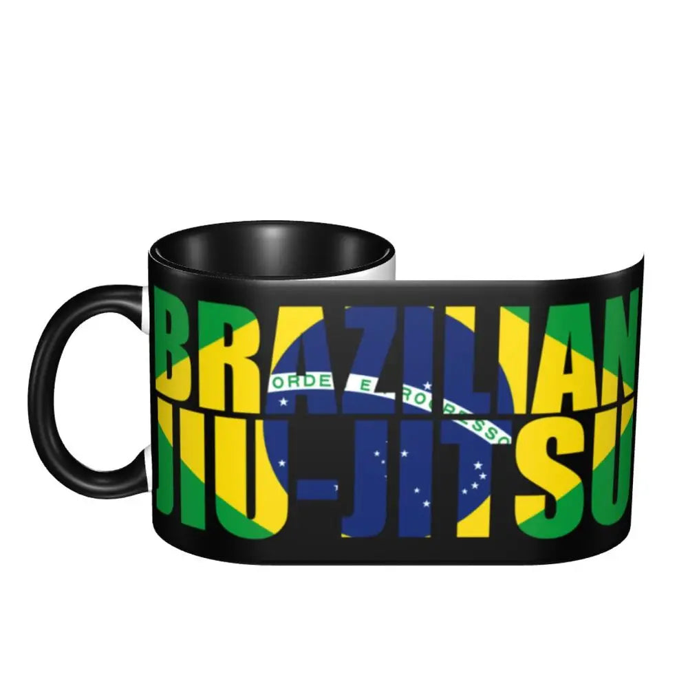 Customized Brazil Flag Brazilian Flag Coffee Mugs DIY Ceramic Tea Milk Cup