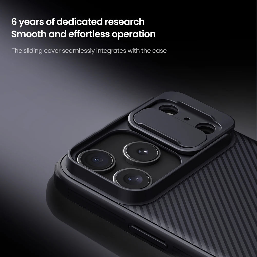 Phone case Nillkin For iPhone 17 Pro Max 17 Air 16 Pro Max 16Pro Magnetic CamShield Pro Case Slide Cover Lens PC+TPU Protection