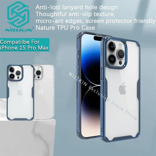 Nillkin Case Protective Cover for iPhone 15 - 14 - 13 Nature TPU High Transparency