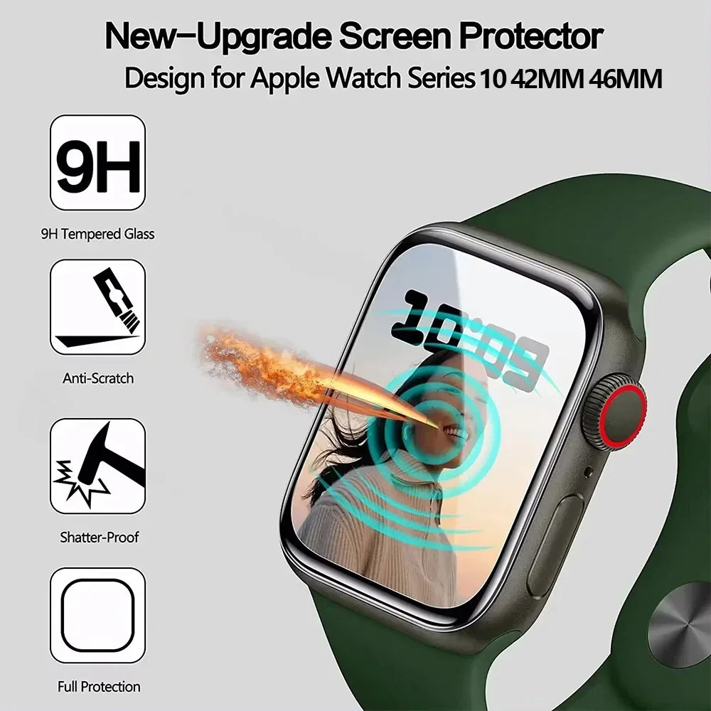 Screen Protector Film For Apple Watch Series 10 46mm 42mm Soft TPU Hydrogel HD Clear