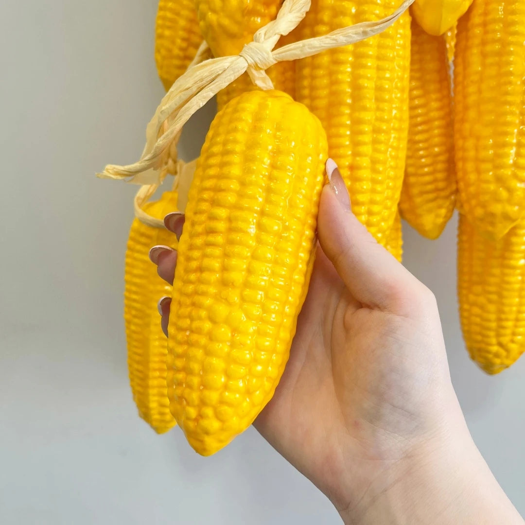 Artificial corn skewers, Realistic simulated fruit vegetable decoration