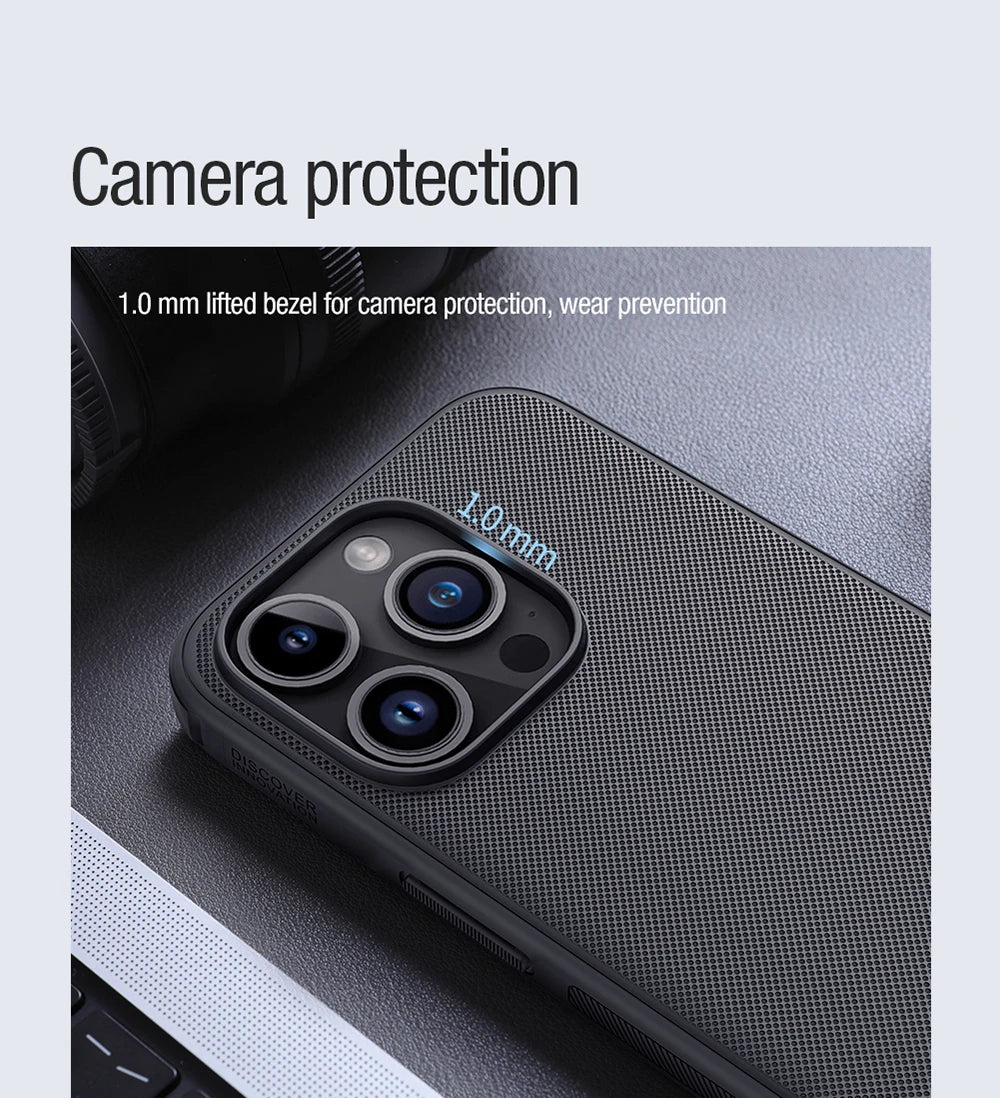 Phone case Nillkin  iPhone 16 15 14 13 Pro Max Pro Super Frosted Shield Pro Magnetic Case PC+TPU Protection Back Cover
