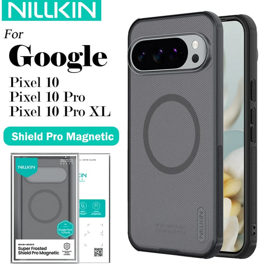 Nillkin For Google Pixel 10 Pro XL 10Pro Magnetic Super Frosted Shield Pro Phone Case Anti Fingerprint Shockproof Back Cover