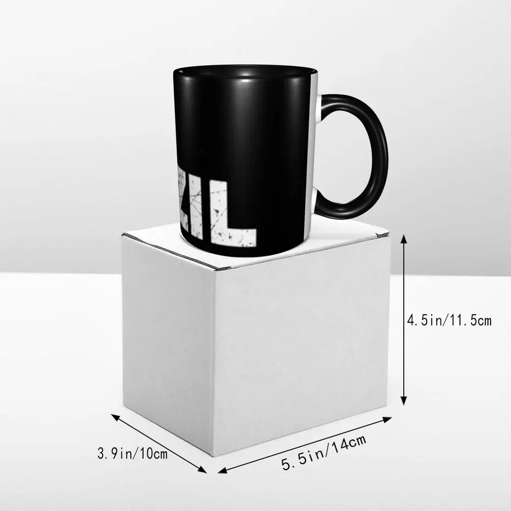Customized Brazil Flag Brazilian Flag Coffee Mugs DIY Ceramic Tea Milk Cup