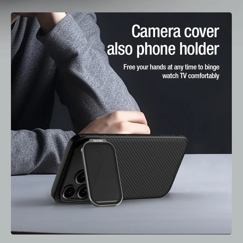 Phone case NILLKIN For iPhone 17 Pro Max Magsafe Case CamShield Prop With Camera Stand Protector Magnetic Back Cover For iPhone 17 Pro