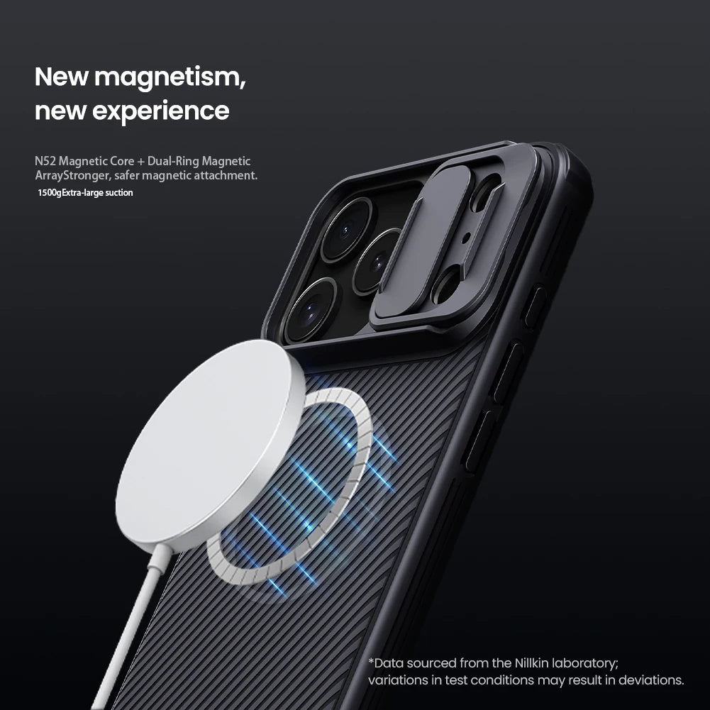 Phone case Nillkin For iPhone 17 Pro Max 17 Air 16 Pro Max 16Pro Magnetic CamShield Pro Case Slide Cover Lens PC+TPU Protection