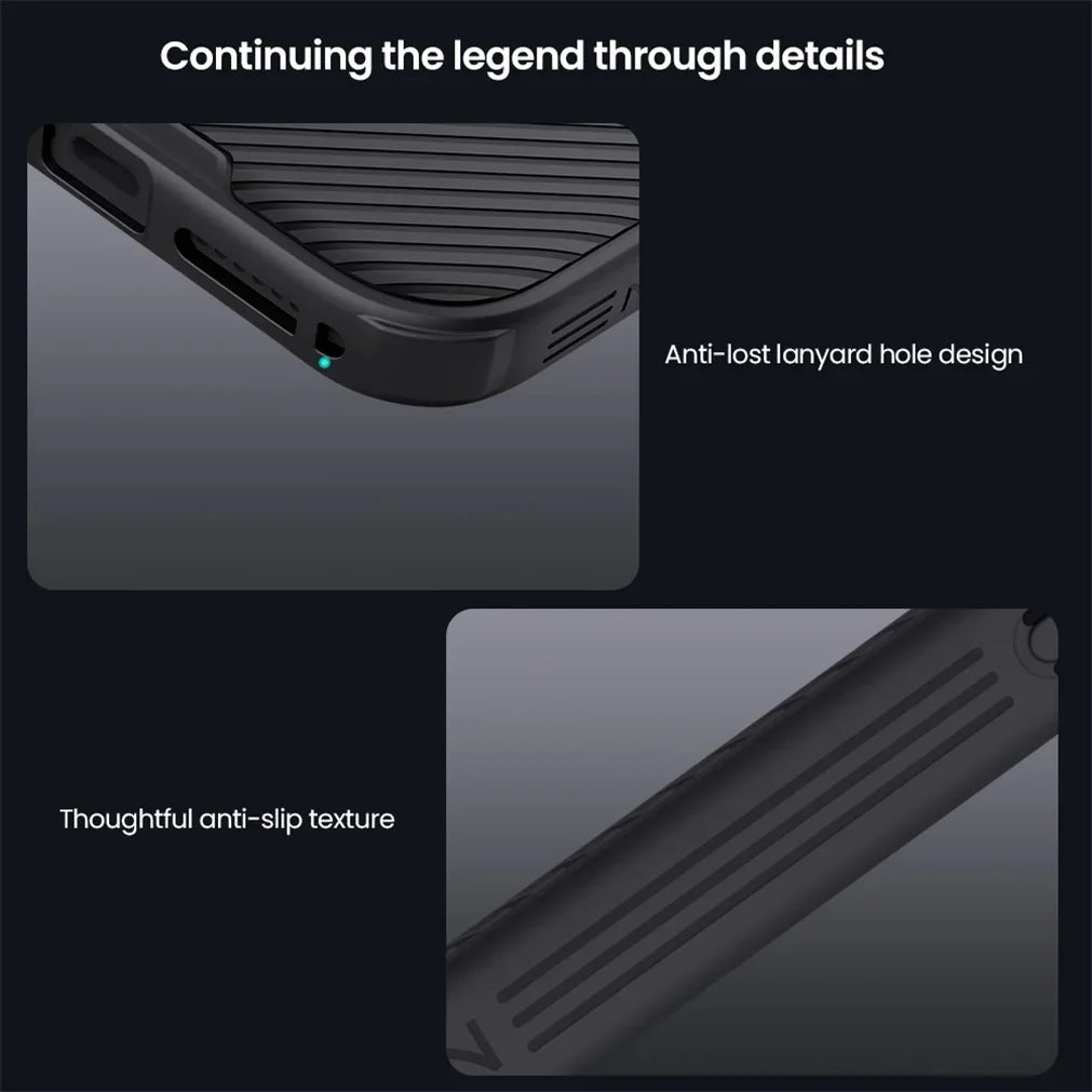 Phone Case NILLKIN For iPhone 17 Pro 17 Pro Max Matte MagSafe Case CamShield Pro Magnetic Charging Slider Camera Cover
