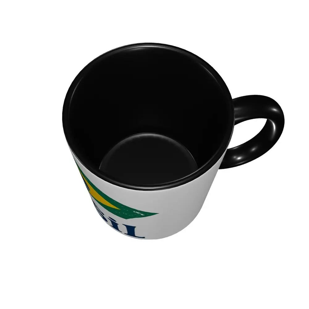 Customized Brazil Flag Brazilian Flag Coffee Mugs DIY Ceramic Tea Milk Cup